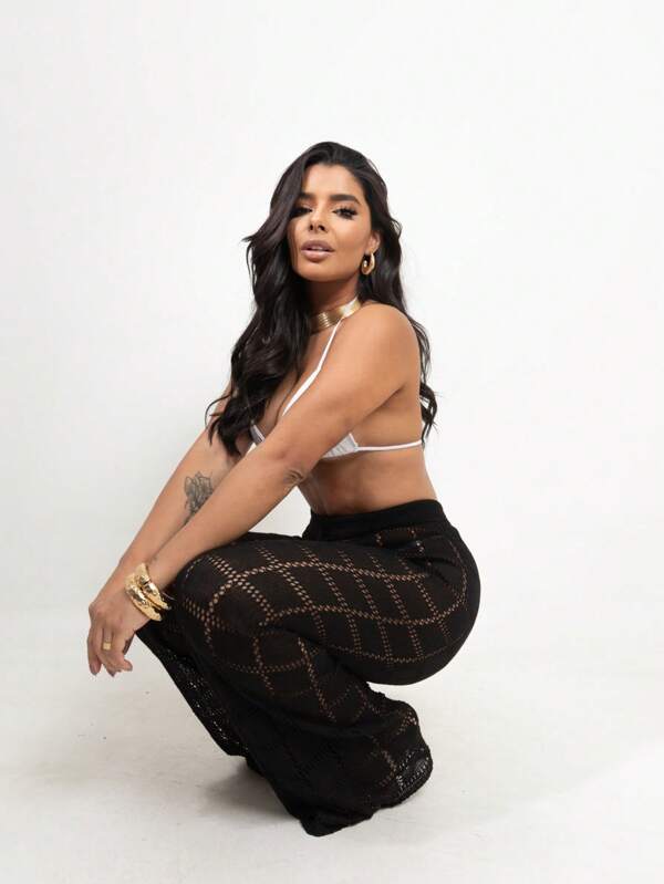 Saída de Praia Calça Tricot Any