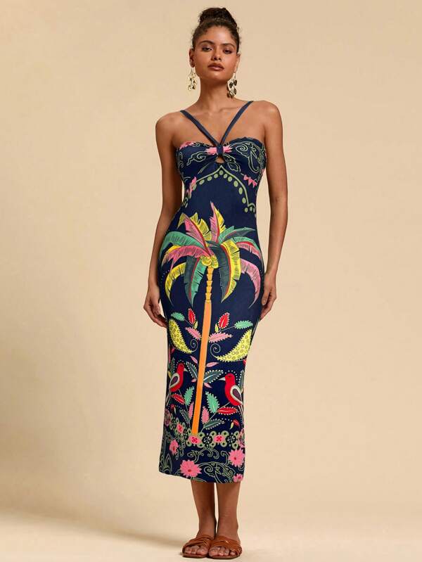 Vestido Slim Fit Tropical Cocotier, https://bahamorenna.com/