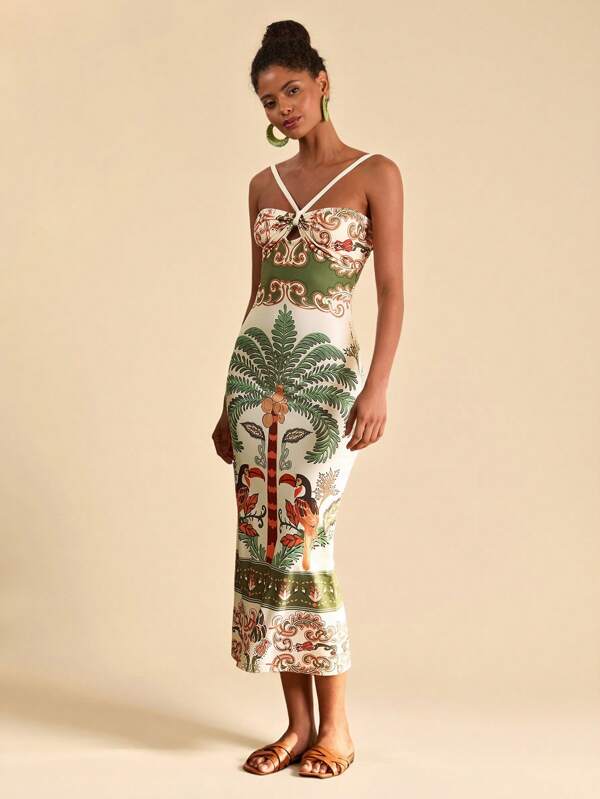 Vestido Slim Fit Tropical Cocotier, https://bahamorenna.com/