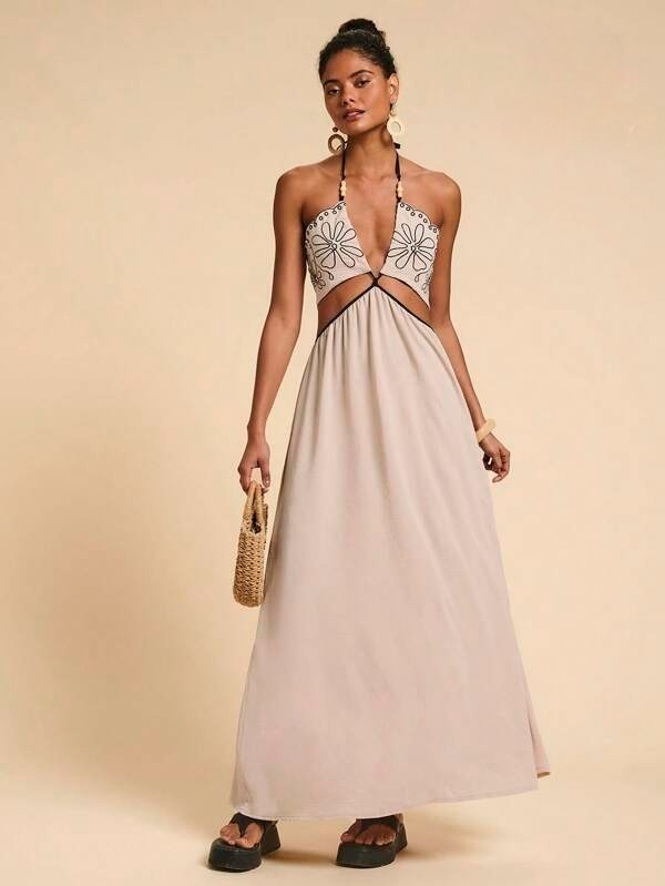 Vestido Maxi Tropical Decote V Accent, https://bahamorenna.com/