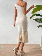 Vestido Mide Trabalhado Frange, https://bahamorenna.com/