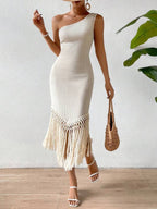 Vestido Mide Trabalhado Frange, https://bahamorenna.com/