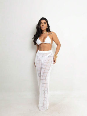 Saída de Praia Calça Tricot Any