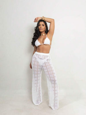 Saída de Praia Calça Tricot Any