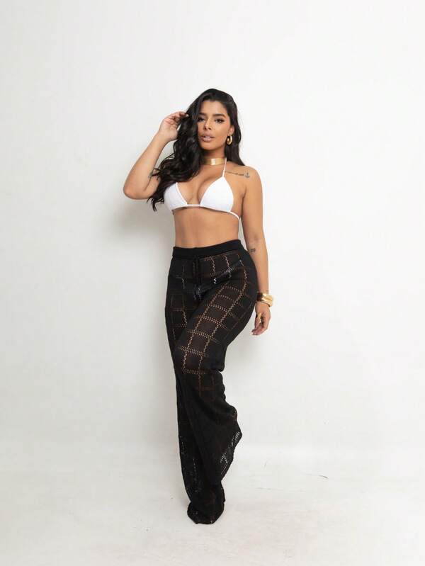 Saída de Praia Calça Tricot Any