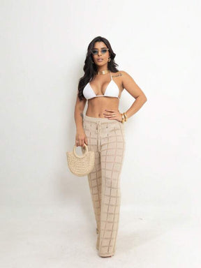 Saída de Praia Calça Tricot Any