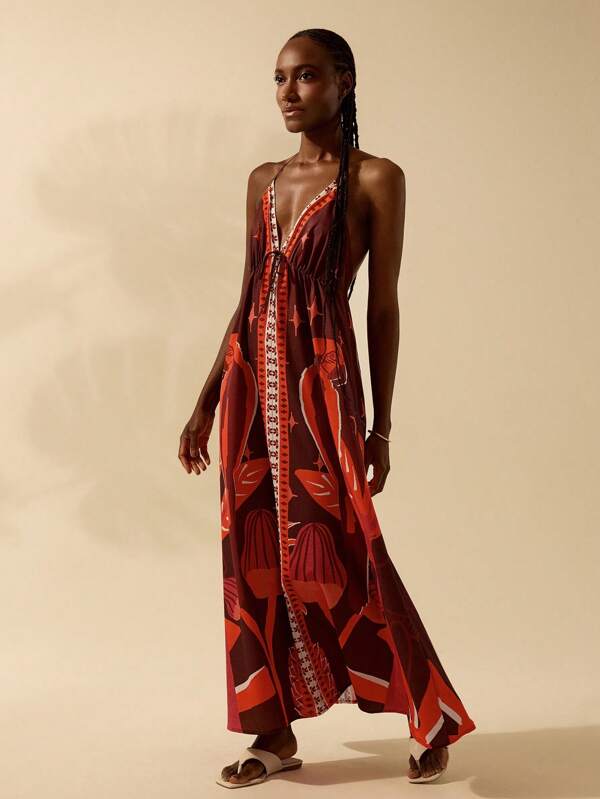 Vestido Longo Tropical Arbre, https://bahamorenna.com/