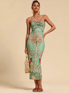Vestido Slim Fit Tropical Cocotier, https://bahamorenna.com/