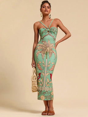 Vestido Slim Fit Tropical Cocotier, https://bahamorenna.com/