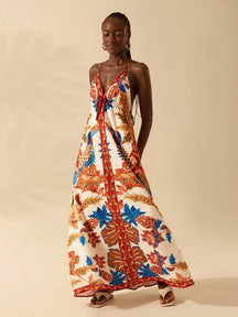 Vestido Maxi Estampa Boho Tropical Revenu, https://bahamorenna.com/
