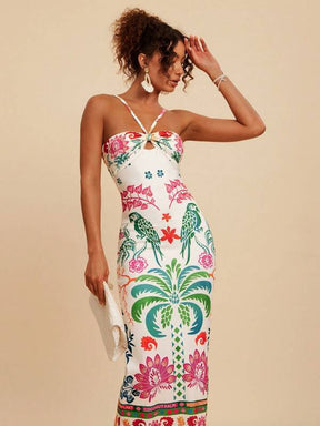 Vestido Slim Fit Tropical Cocotier, https://bahamorenna.com/