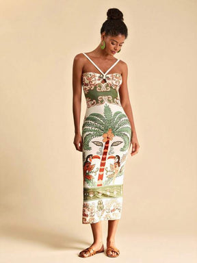 Vestido Slim Fit Tropical Cocotier, https://bahamorenna.com/