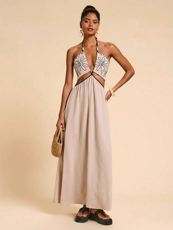 Vestido Maxi Tropical Decote V Accent, https://bahamorenna.com/