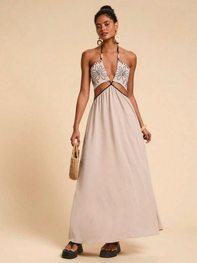 Vestido Maxi Tropical Decote V Accent, https://bahamorenna.com/