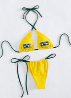 Biquíni Brasil Cup Amarração Cruzada Aimara, Baha Morenna