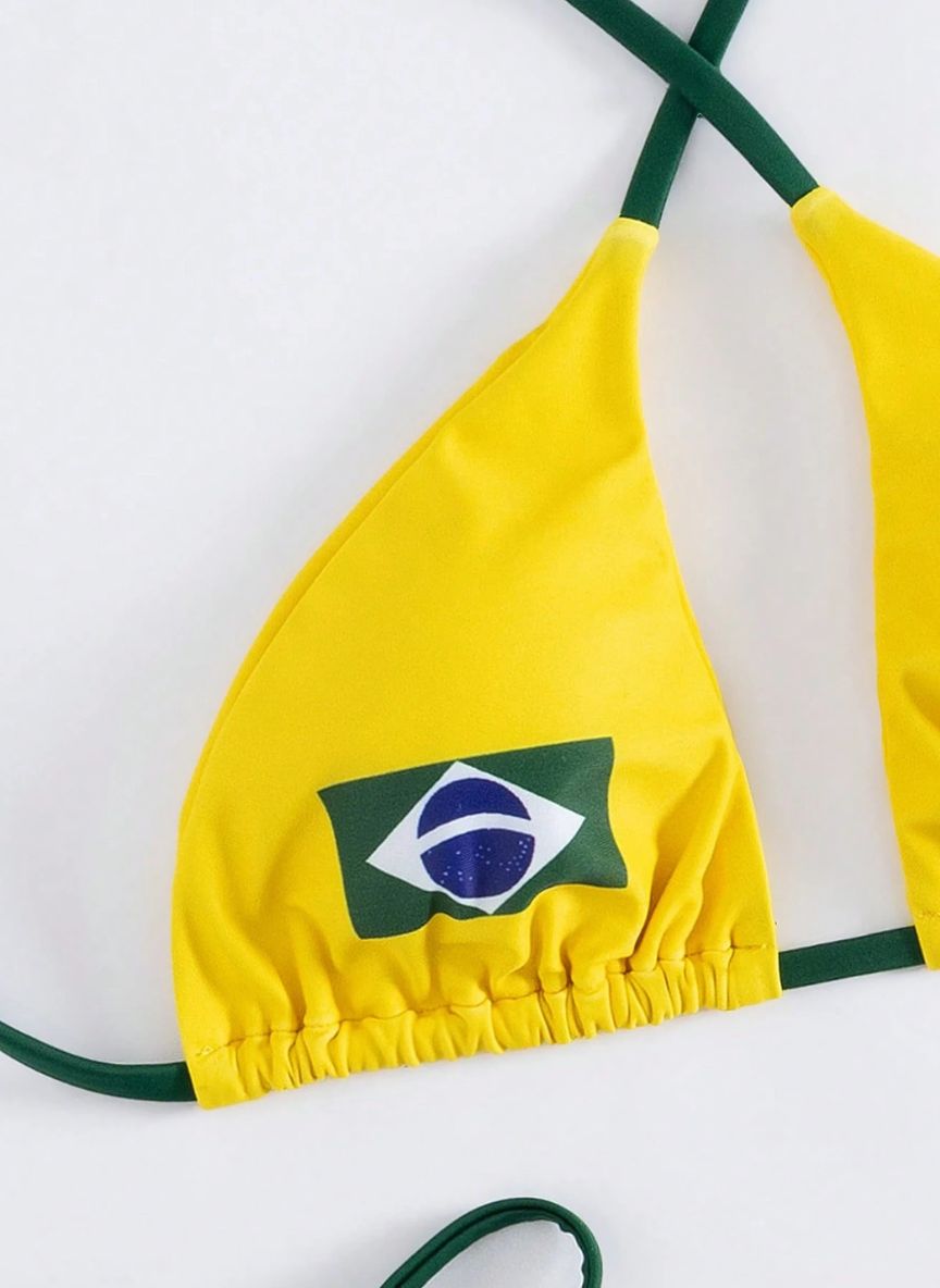 Biquíni Brasil Cup Amarração Cruzada Aimara, Baha Morenna