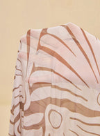 Conjunto Dione Bicolor Biquíni Assimétrico e Calça Pantalona em Tule, Baha Morenna