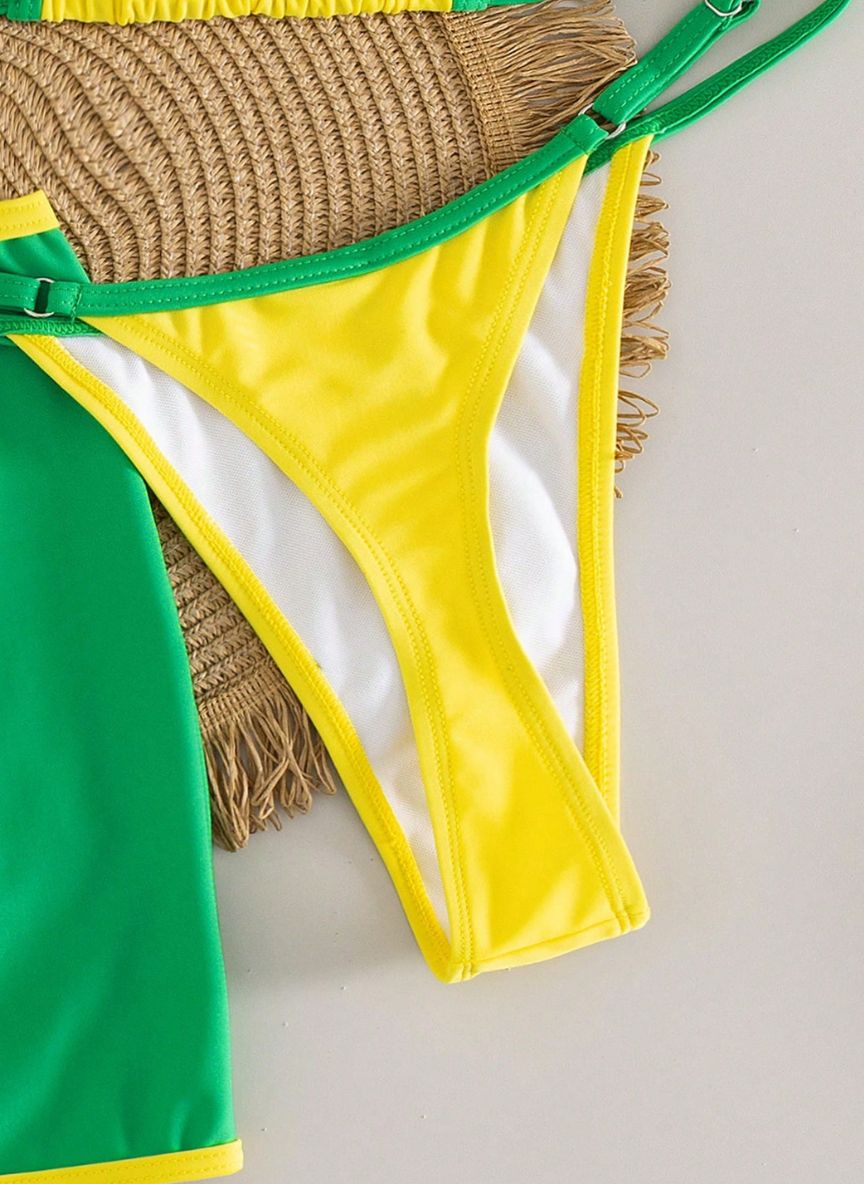 Conjunto 3 Peças Cup com Saia Mini Pocema, Baha Morenna