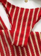 Conjunto Coquille Uyara Biquíni Listrado com Calça Pantalona, Baha Morenna