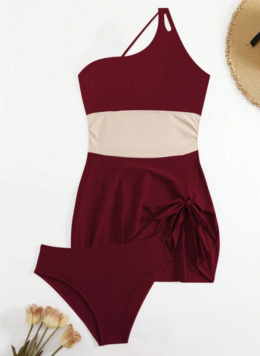 Conjunto Maiô Assimétrico Ully com Saia Degradê Envelope, Baha Morenna